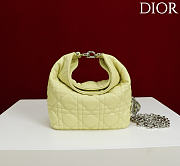 Okify Dior Toujours Hobo Bag Yellow 17.5x19x7cm - 6