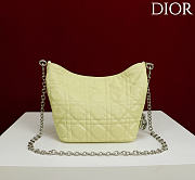 Okify Dior Toujours Hobo Bag Yellow 17.5x19x7cm - 5