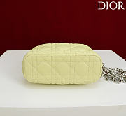 Okify Dior Toujours Hobo Bag Yellow 17.5x19x7cm - 4
