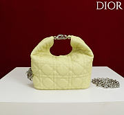 Okify Dior Toujours Hobo Bag Yellow 17.5x19x7cm - 1