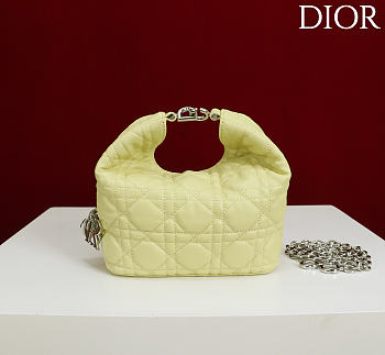 Okify Dior Toujours Hobo Bag Yellow 17.5x19x7cm
