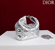 Okify Dior Toujours Hobo Bag Silver 17.5x19x7cm - 5
