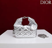 Okify Dior Toujours Hobo Bag Silver 17.5x19x7cm - 4