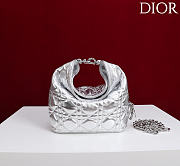 Okify Dior Toujours Hobo Bag Silver 17.5x19x7cm - 1