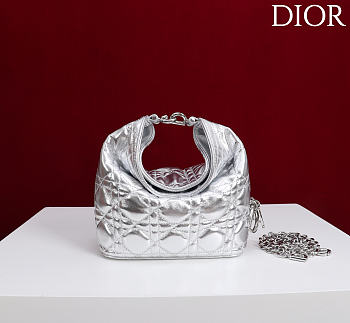 Okify Dior Toujours Hobo Bag Silver 17.5x19x7cm