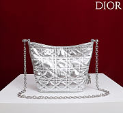Okify Dior Toujours Hobo Bag Silver 17.5x19x7cm - 3