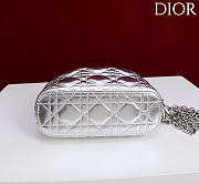 Okify Dior Toujours Hobo Bag Silver 17.5x19x7cm - 2