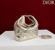 Okify Dior Toujours Hobo Bag Light Gold 17.5x19x7cm - 5