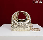 Okify Dior Toujours Hobo Bag Light Gold 17.5x19x7cm - 1