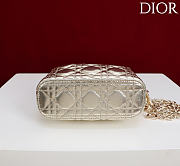 Okify Dior Toujours Hobo Bag Light Gold 17.5x19x7cm - 4