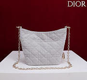 Okify Dior Toujours Hobo Bag Light Purple Suede 17.5x19x7cm - 5