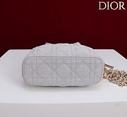 Okify Dior Toujours Hobo Bag Light Purple Suede 17.5x19x7cm - 4