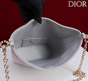 Okify Dior Toujours Hobo Bag Light Purple Suede 17.5x19x7cm - 2