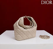 Okify Dior Toujours Hobo Bag Beige 17.5x19x7cm - 6