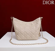 Okify Dior Toujours Hobo Bag Beige 17.5x19x7cm - 3