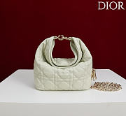 Okify Dior Toujours Hobo Bag Sage Green 17.5x19x7cm - 1