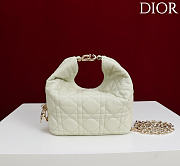 Okify Dior Toujours Hobo Bag Sage Green 17.5x19x7cm - 5
