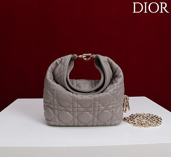Okify Dior Toujours Hobo Bag Gray 17.5x19x7cm