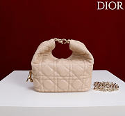 Okify Dior Toujours Hobo Bag Nude 17.5x19x7cm - 6