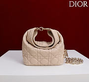 Okify Dior Toujours Hobo Bag Nude 17.5x19x7cm - 1