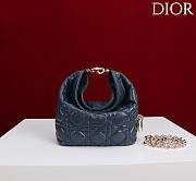 Okify Dior Toujours Hobo Bag Dark Blue 17.5x19x7cm - 1