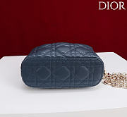 Okify Dior Toujours Hobo Bag Dark Blue 17.5x19x7cm - 6