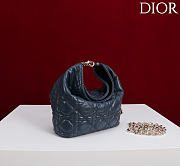 Okify Dior Toujours Hobo Bag Dark Blue 17.5x19x7cm - 2