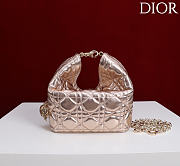 Okify Dior Toujours Hobo Bag Rose Gold 17.5x19x7cm - 4