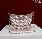 Okify Dior Toujours Hobo Bag Rose Gold 17.5x19x7cm - 5