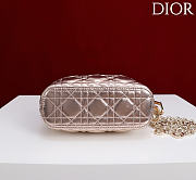 Okify Dior Toujours Hobo Bag Rose Gold 17.5x19x7cm - 6