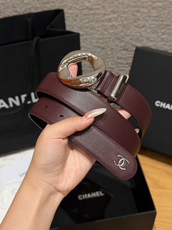 Okify CC Red Burgundy Belt 3cm 