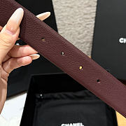 Okify CC Red Burgundy Belt 3cm  - 4