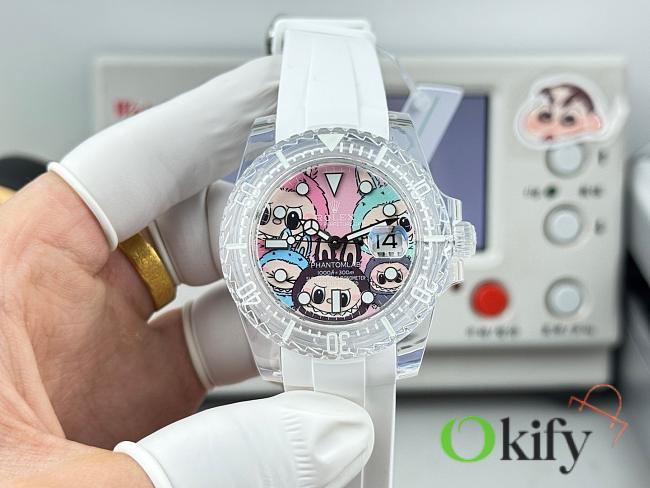 Okify Rolex x Phantomlab White Watch 40mm - 1