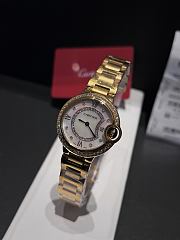 Okify Cartier Ballon Bleu Gold Watch 33mm 29818 - 1