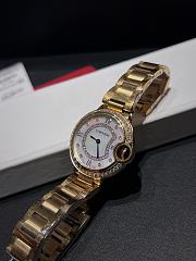 Okify Cartier Ballon Bleu Gold Watch 33mm 29818 - 2