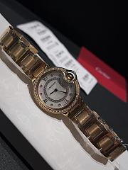 Okify Cartier Ballon Bleu Gold Watch 33mm 29818 - 4