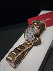 Okify Cartier Ballon Bleu Gold Watch 33mm 29818 - 6