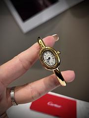 Okify Cartier Baignoire Gold Watch 24.6x18.7mm - 5