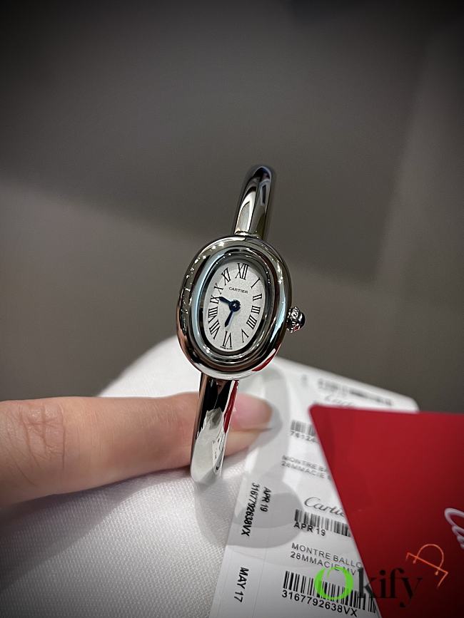 Okify Cartier Baignoire Silver Watch 24.6x18.7mm - 1
