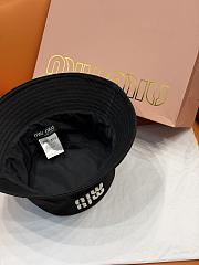 Okify MiuMiu Black Bucket Hat 29822 - 4