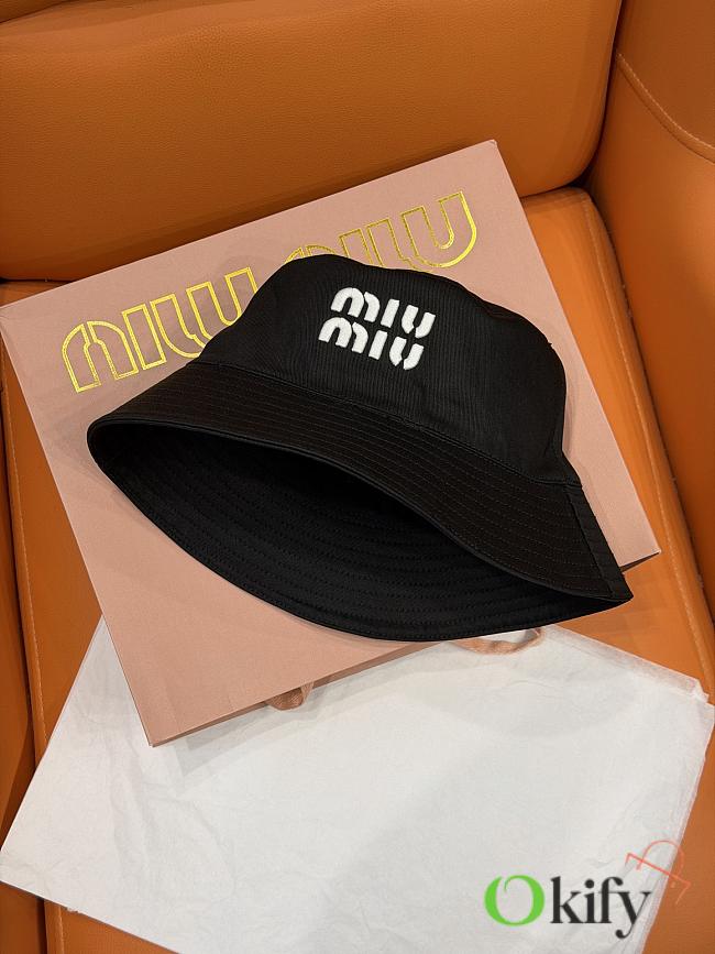 Okify MiuMiu Black Bucket Hat 29822 - 1