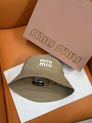 Okify MiuMiu Beige Bucket Hat 29823 - 1