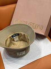 Okify MiuMiu Beige Bucket Hat 29823 - 5