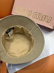 Okify MiuMiu Beige Bucket Hat 29823 - 4