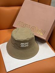 Okify MiuMiu Beige Bucket Hat 29823 - 3