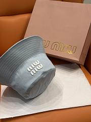 Okify MiuMiu Light Blue Bucket Hat 29825 - 4