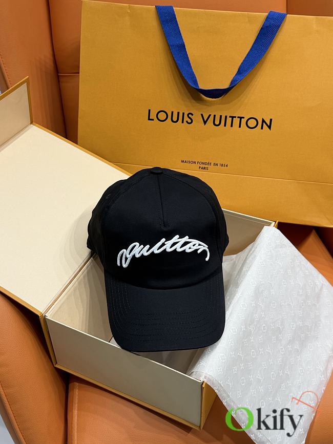 Okify Louis Vuitton Black Cap 29827 - 1