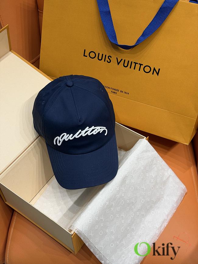 Okify Louis Vuitton Dark Blue Cap 29828 - 1