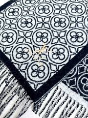 Okify Louis Vuitton Black Lambwool Scarf 35x200cm 29831  - 4