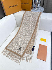 Okify Louis Vuitton Black Lambwool Scarf 35x200cm 29831  - 3